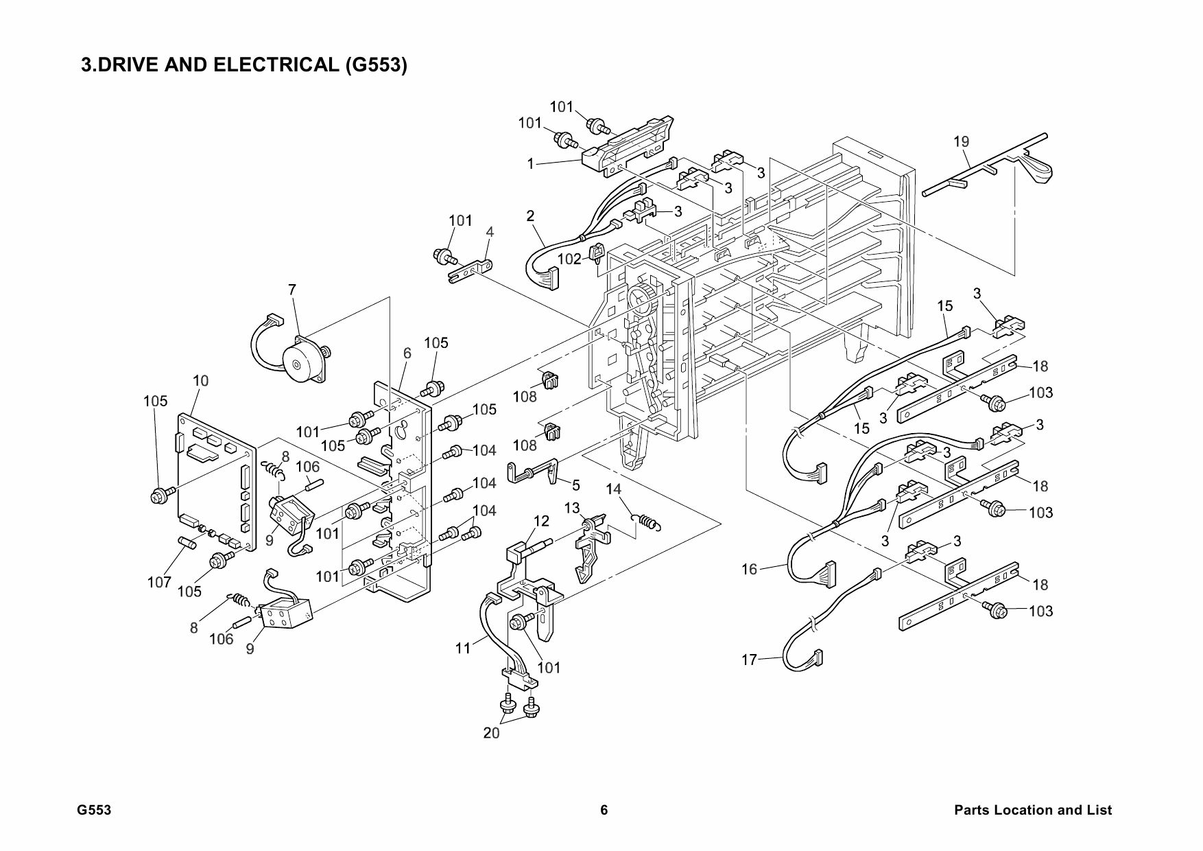 RICOH Options G553 FOUR-BIN-MAILBOX Parts Catalog PDF download-3 RICOH Options G553 FOUR-BIN-MAILBOX Parts Catalog PDF download-3